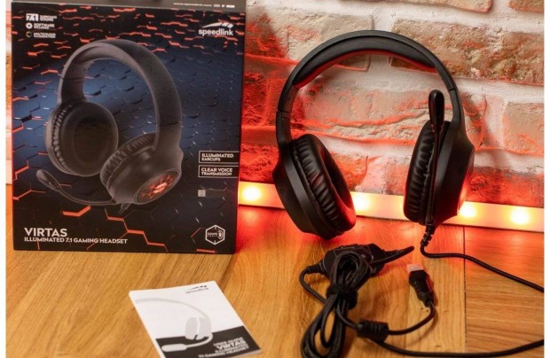 Vadonatúj Gaming Fejhallgató, - Speedlink Virtas 7.1 Headset