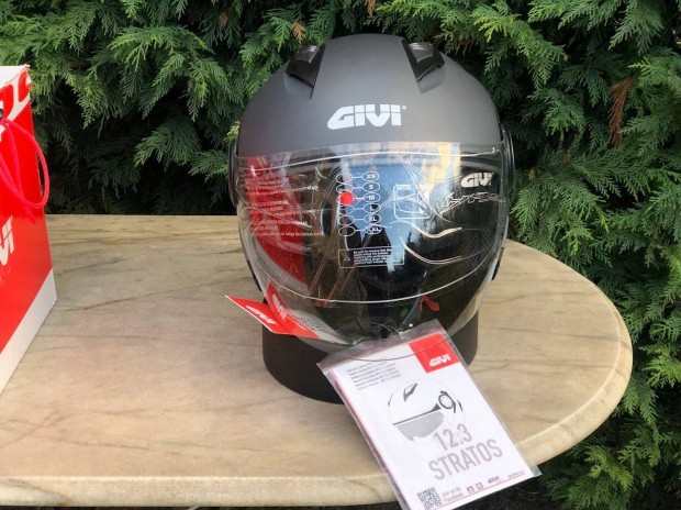 Vadonatj Givi Stratos 12.3 nyitott buksisak M-es Ingyen Foxpost