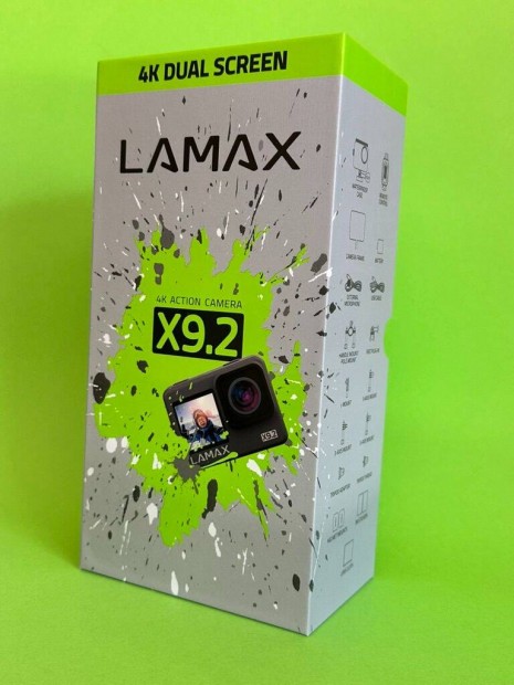 Vadonatúj Lamax X9.2 Akciókamera 4K/60FPS, Garanciális!