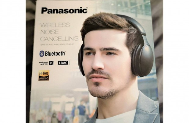 Vadonatúj Panasonic Bluetooth fejhallgató, aktív zajszűrő, garancia