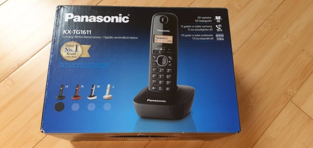 Vadonatj Panasonic Kx-TG1611 vonalas telefon, fekete