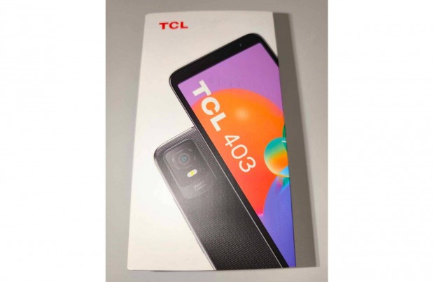 Vadonatj, garancilis okostelefon, TCL 403 DS 2+32GB # BLK