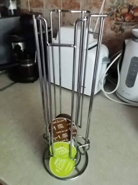 Vadonatúj inox kapszula tartó, rozsdamentes kávékapszula tartó