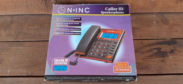 Vadonatúj vezetékes telefon (ezüst színű)