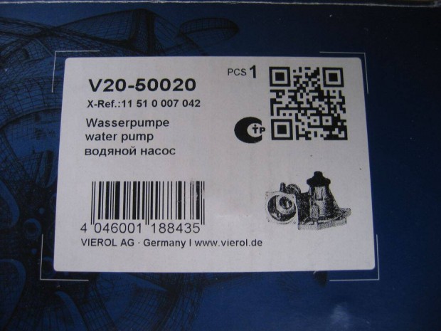 Vaico V20-50020 vzpumpa, BMW vizpumpa