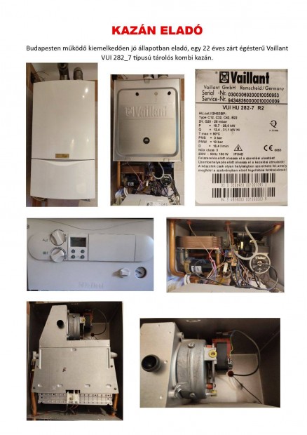 Vaillant gzkazn elad