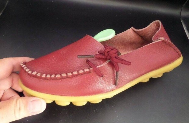 Vajpuha 37 -es UK4 BTH: 23,5 cm bebújós borszínű bőrcipő