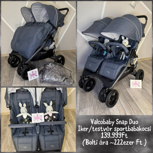 Valcobaby Snap Duo Ikerbabakocsi / testvrbabakocsi 