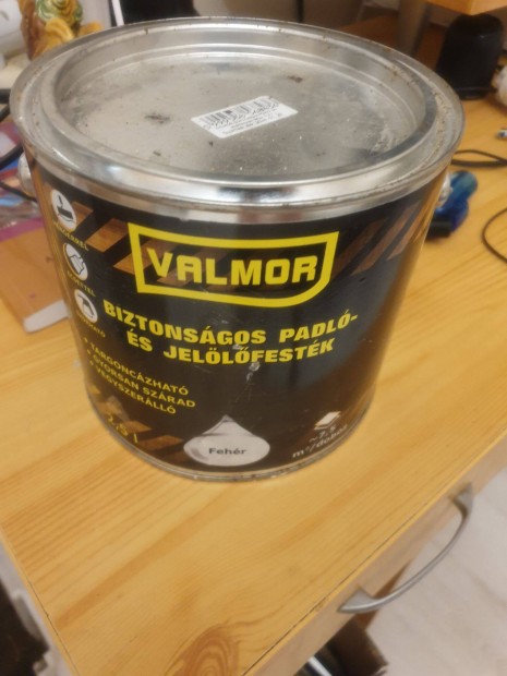 Valmor biztonsgos padl- s jellfestk fehr 2,5 L