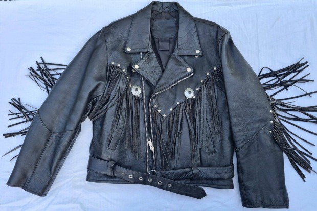 Val�di b�r chopper motoros dzseki - L-es m�ret, kifog�stalan