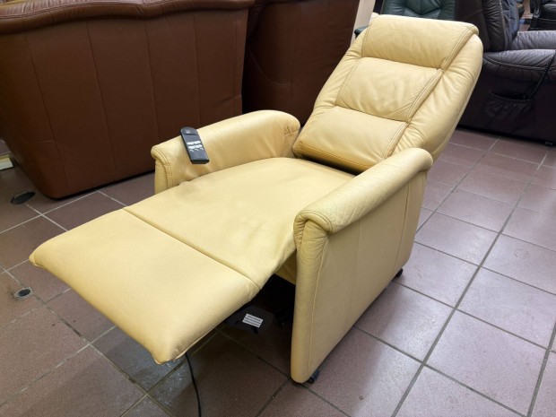 Valódi marhabőr, Himolla relax fotel, kétmotoros, újszerű állapotban