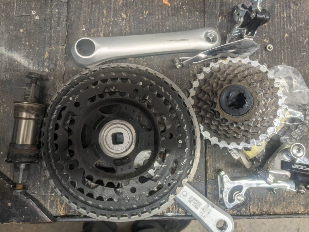 Vlts szett 3x7 Shimano 200GS mintha j lenne