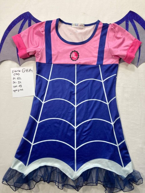 Vampirina jelmez, lny vmpr jelmez, halloween jelmez 5-7 v GH14