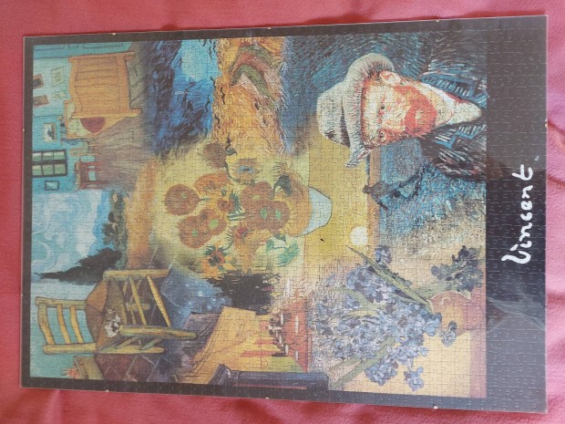 Van Gogh puzzle 1500db-os kirakva hatlappal/veglappal elad!