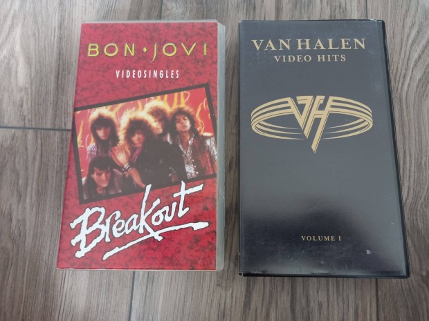 Van Halen, Bon Jovi msoros vhs kazetta. hifi