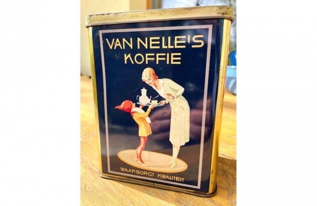 Van Nelle's Koffie gynyr sttkk vintage fm doboza, plh doboz