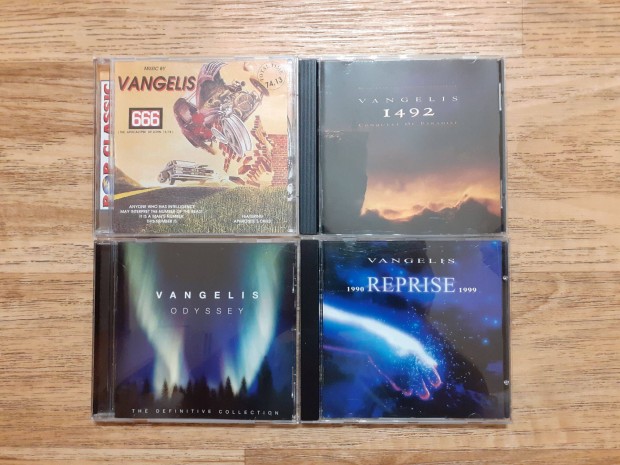 Vangelis 4 db CD lemeze egy csomagban, csak 9000 Ft