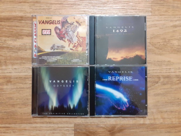 Vangelis 4 db CD lemeze egy csomagban, csak 9000 Ft