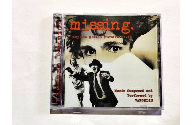 Vangelis - Missing. ( Complete Motion Picture Score ) CD