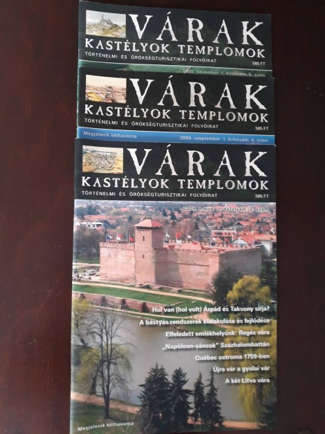 Vrak, kastlyok, templomok turisztikai magazin