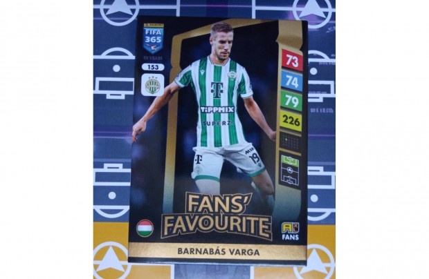 Varga Barnabs (Ferencvros) Panini Fifa 365 2025 Fans krtya