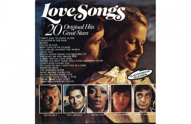 Various - Love Songs 20 Original Hits 20 Great Stars (LP, Comp)