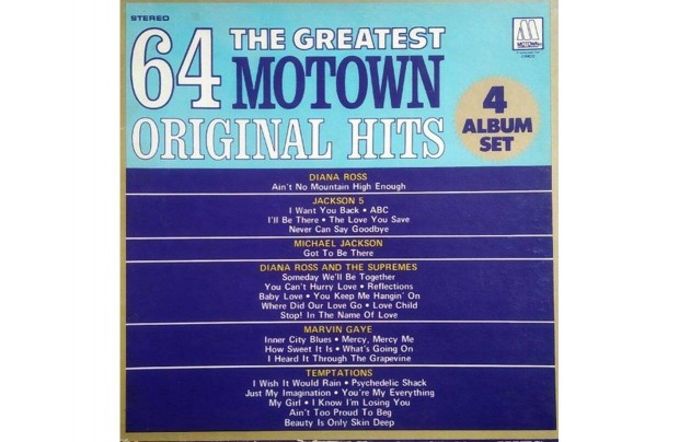 Various - The Greatest 64 Motown Original Hits (Box, Comp + 4xlp)