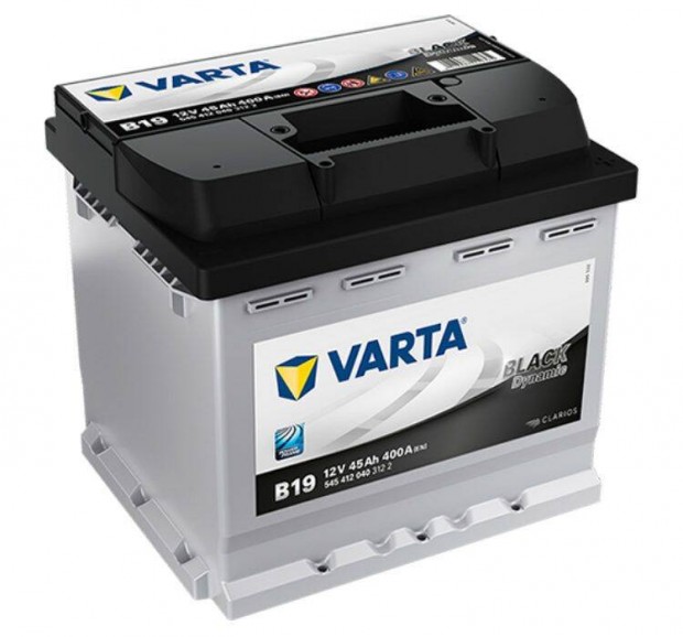 Varta 12V 45Ah autó akkumulátor jobb+ (használt, tesztelt)