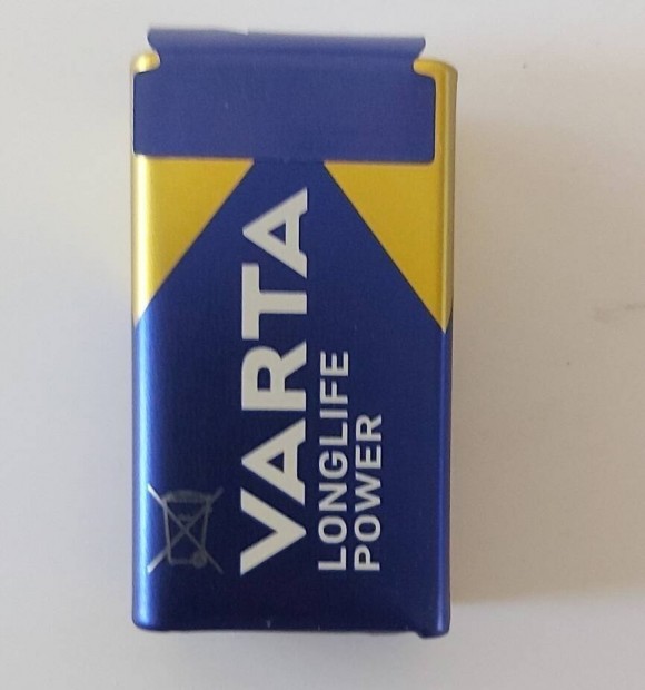 Varta 9V-os elem Új!