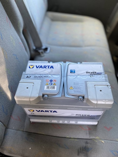 Varta AGM Silver 12 V 70Ah 760 A akkumultor akku