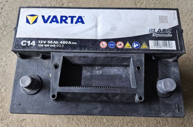 Varta C14 12V 56Ah 480A akkumulátro eladó