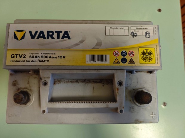 Varta GTV2 12 V 60Ah, 500 A aut akkumultor elad