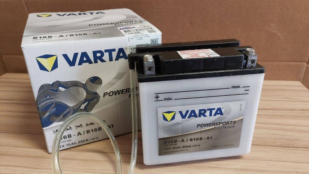 Varta Powersports Freshpack 12V 16Ah left+ YB16B-A Elad