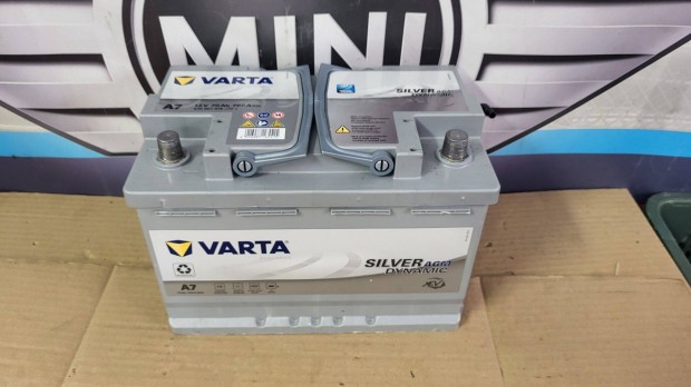 Varta Silver 12V 70Ah AGM akkumulátor eladó. Újszerű