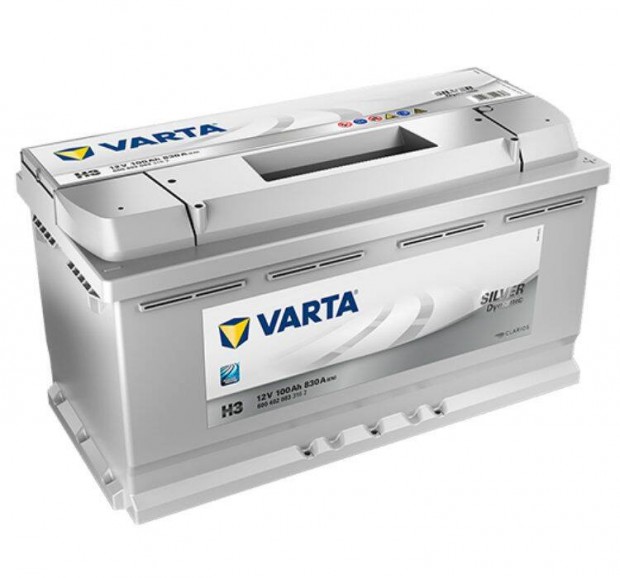 Varta Silver Dynamic 12V 100Ah 830A Jobb+ autó akkumulátor