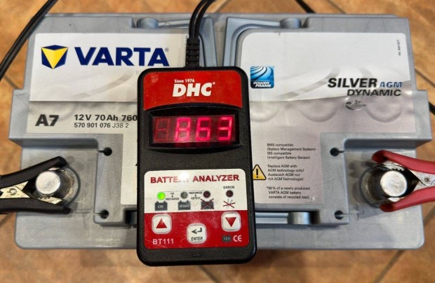 Varta Silver Dynamic AGM 12V 70Ah akkumultor j garancilis!