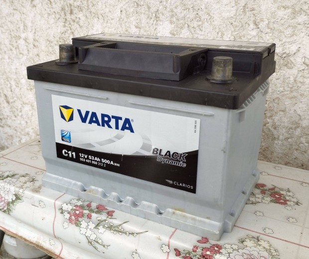 Varta black dynamic, 12V, 53Ah 500A akkumulátor, szinte új
