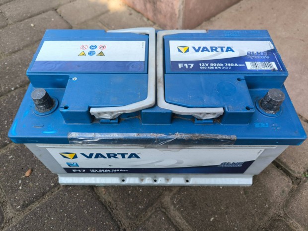 Varta blue dynamic 12v 80 Ah 740 A akkumultor hasznlt akksi