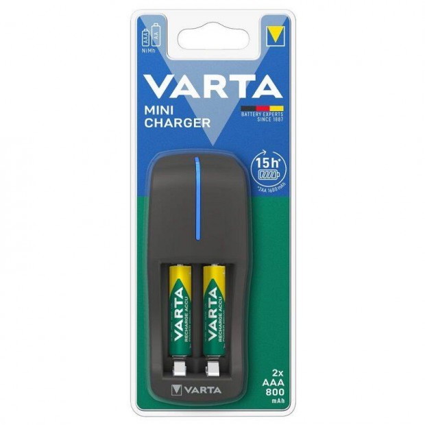 Varta mini tlt + 2 db AAA 800 mAh akkumultor (57646201421)