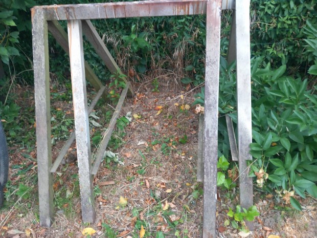 Vas bak b�kebeli egy nagyobb test� cs�nak volt rajta