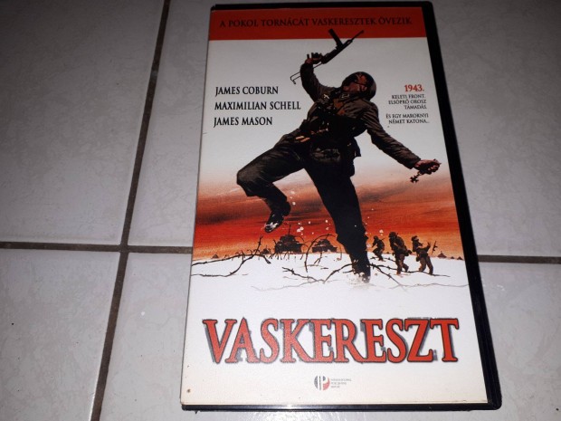 Vaskereszt msoros VHS kazetta, videokazetta