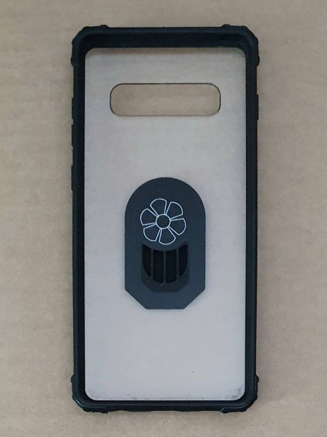 Védőtok Samsung S10 plus okostelefonhoz, Tpu átlátszó fekete peremü
