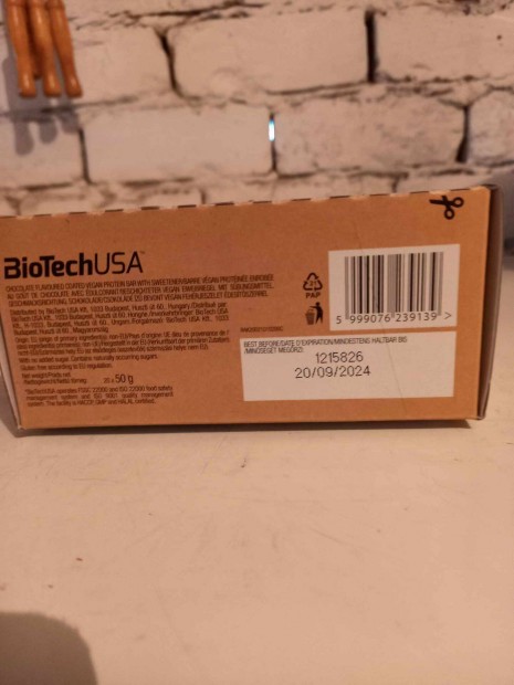 Vegan Biotech Usa Protein bar csomag