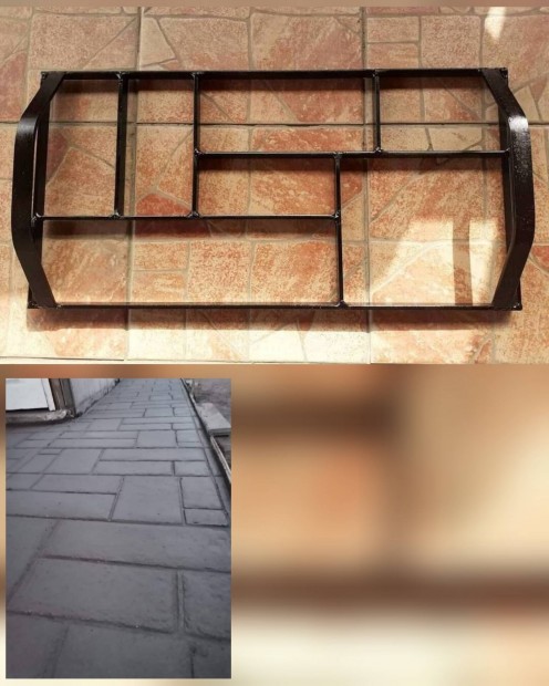 Vegyes 60x30cm Beton mintázó sablon vasból