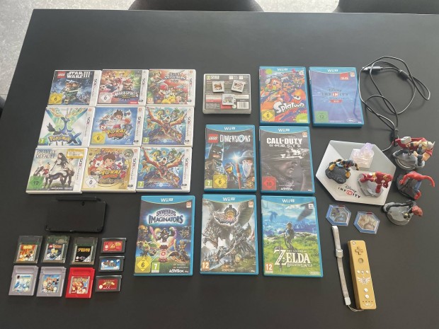 Vegyes Nintendo Game Boy Advance 3DS Wii U cuccok egyben!
