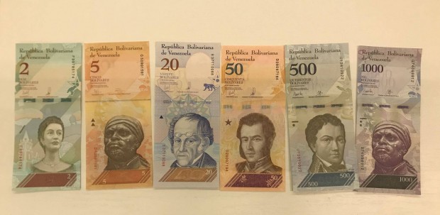 Venezuelai Bolivares cmletek paprpnz