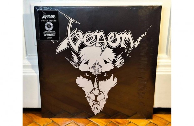 Venom Black Metal LP Limited Edition, Silver & Black Swirl