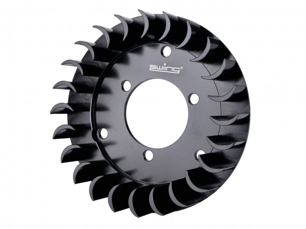 Ventilátorkerék forgó Alu CNC fekete Sachs 50/2, 50/3, HPI, Bosch, Duc