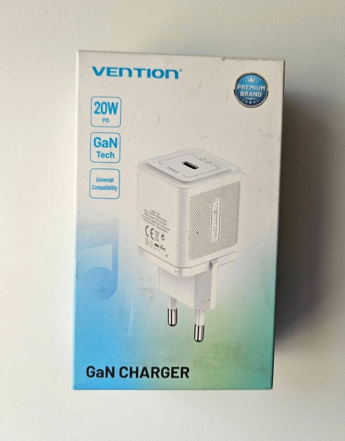 Vention Type-C 20W PD Quick Charge GaN töltőfej adapter