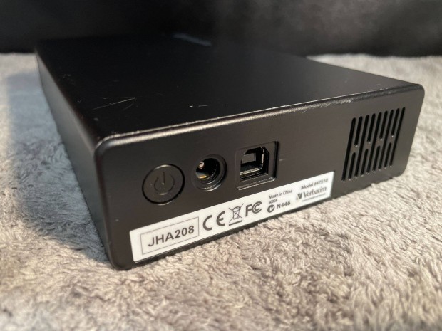 Verbatim 500GB használt külső USB HDD, merevlemez